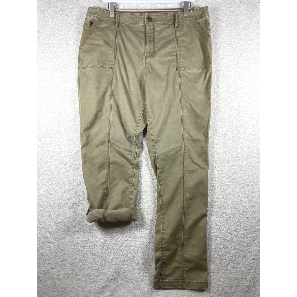 ll bean vista trekker camp pants womens 16 roll tab legs hiking outdoor gorpcore